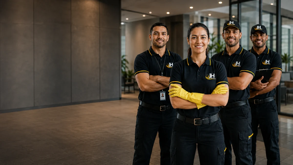 Equipe de serviços terceirizados em Biguaçu e São José